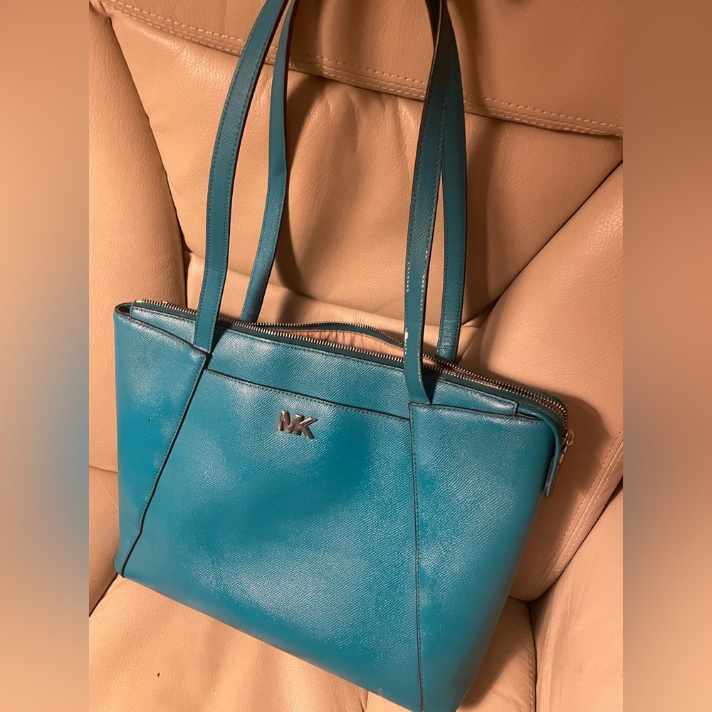 Michael Kors Turquoise Leather Purse